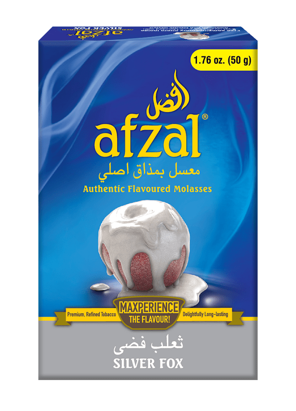 SILVER FOX 1 Afzal Silver Hookah Flavour Molasses – Distributor and Supplier